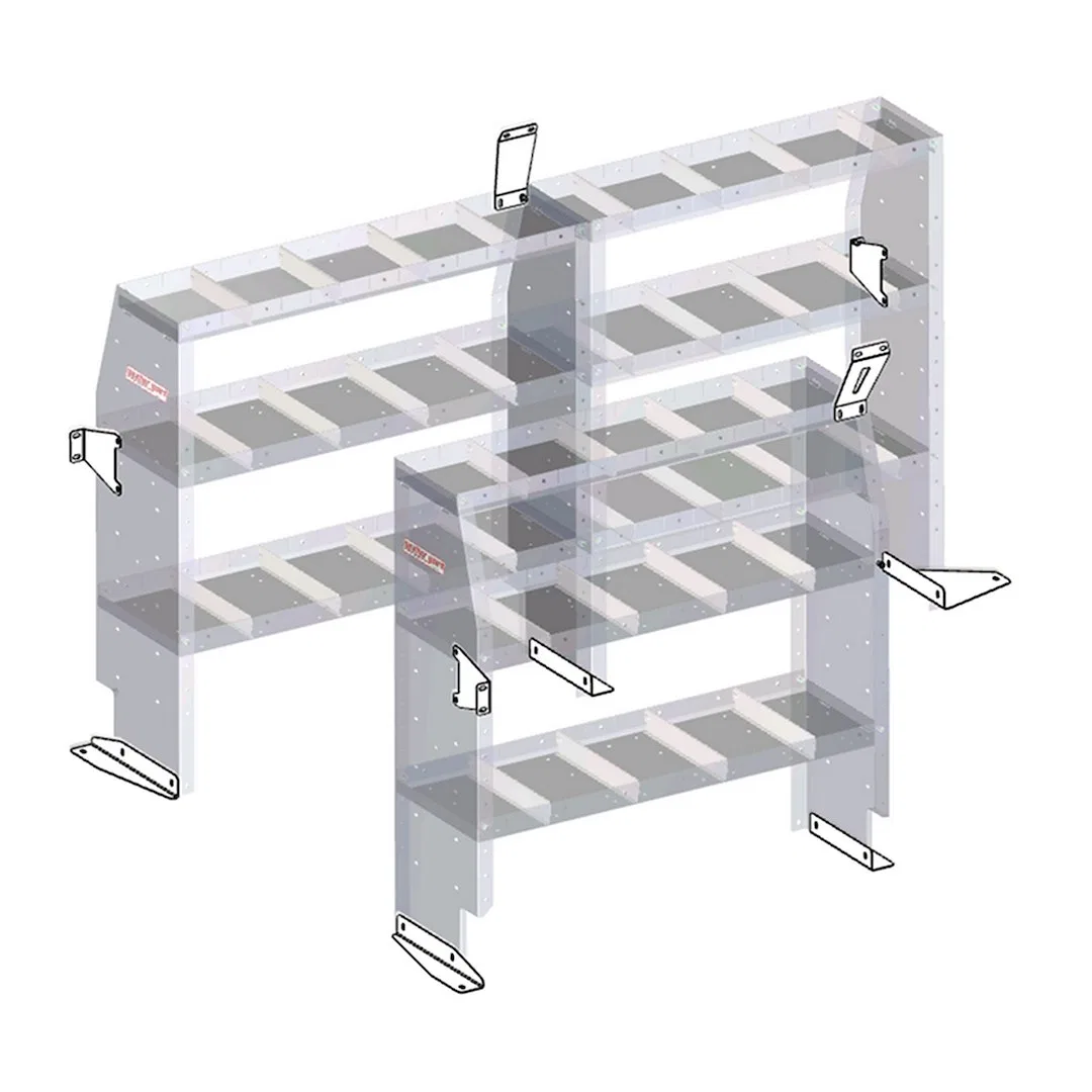 9753-3-01 – WEATHERGUARD Van Storage System Shelf Mounting Bracket, For Mounting Shelves in Mercedes Metris